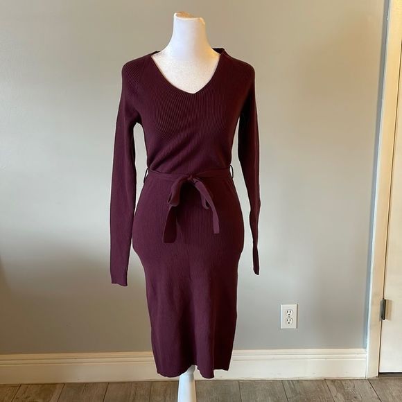 Vero Moda Dresses & Skirts - [Vero Moda] Purple Ribbed Long Sleeve Dress - Size XS NWT